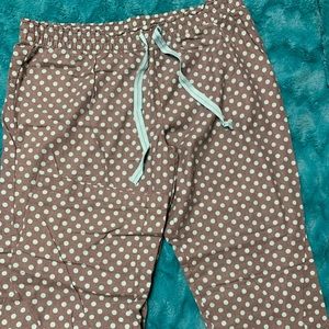 Gray and light blue sleep pants